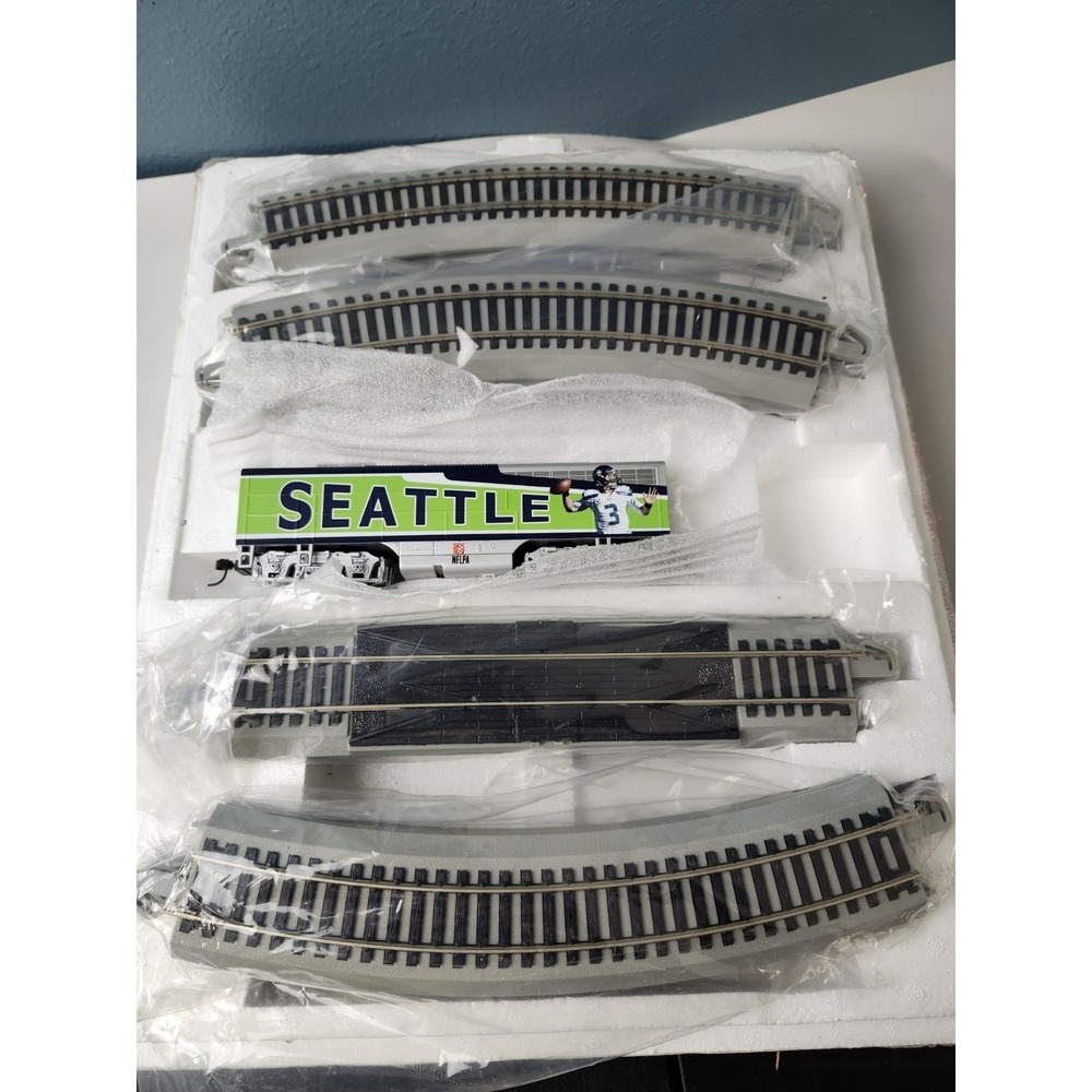 Hawthorne Village NFL Seattle Seahawks Express Train Engine and Tracks